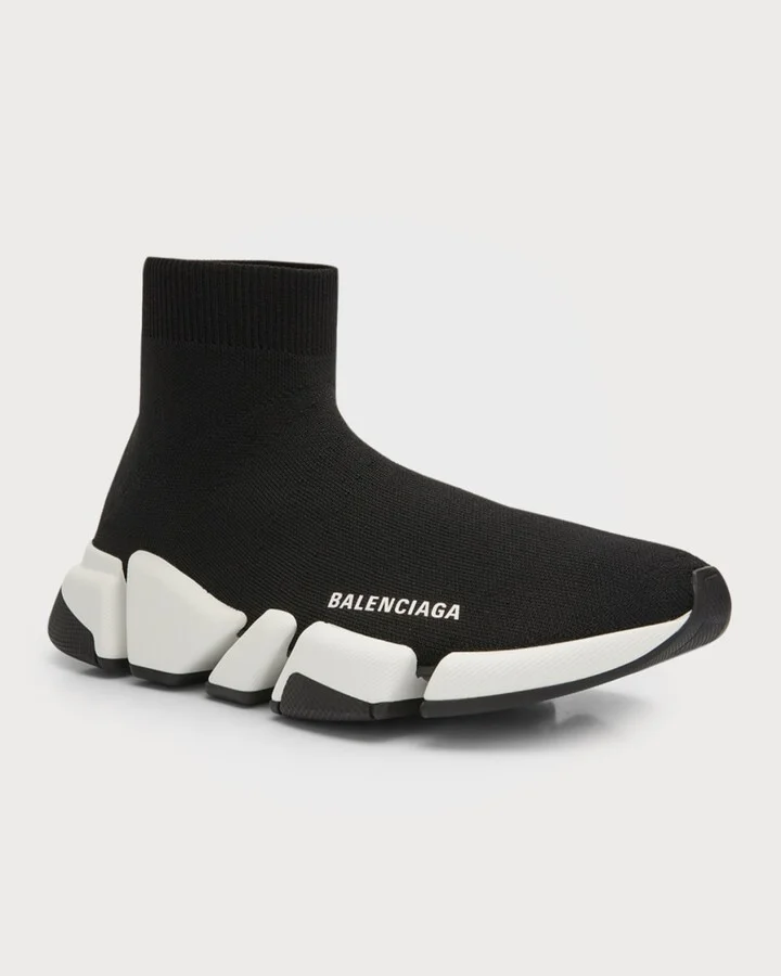 Speed 2.0 Recycled Knit Sneakers with Bicolor Sole - Image 6