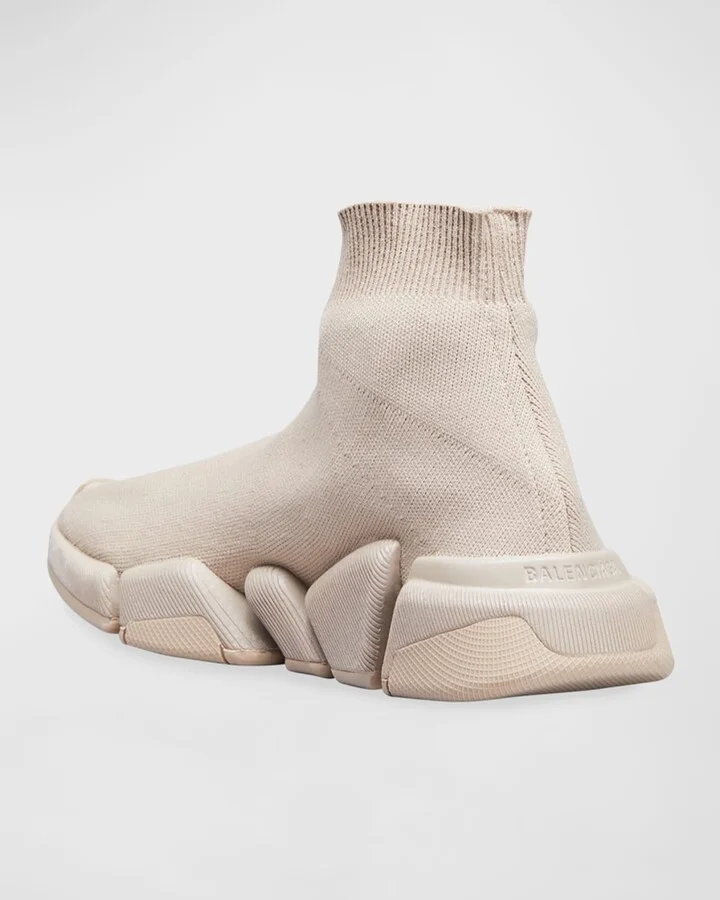 Speed 2.0 Recycled Knit Sneakers with Bicolor Sole - Image 4