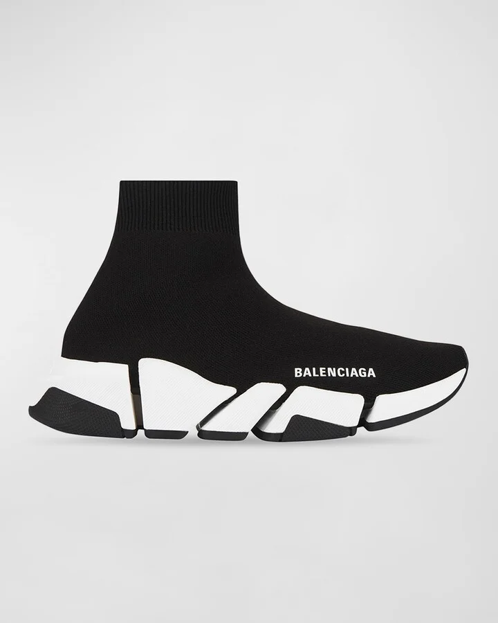 Speed 2.0 Recycled Knit Sneakers with Bicolor Sole