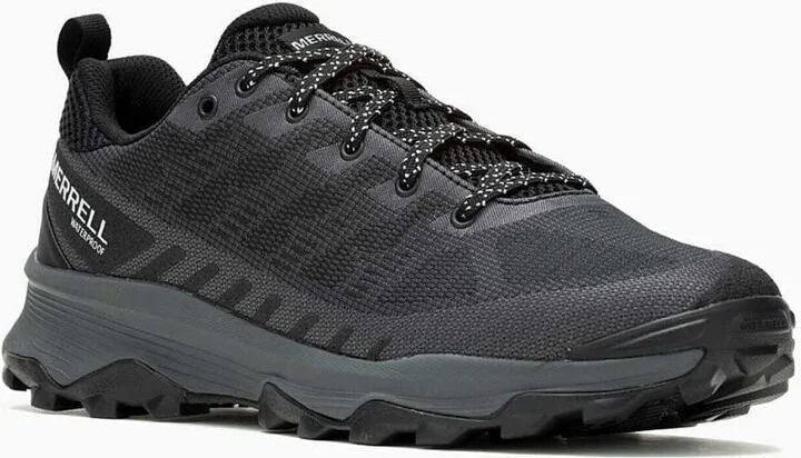 Speed Eco J036997 Men's Black Asphalt Lace Up Waterproof Hiking Shoes