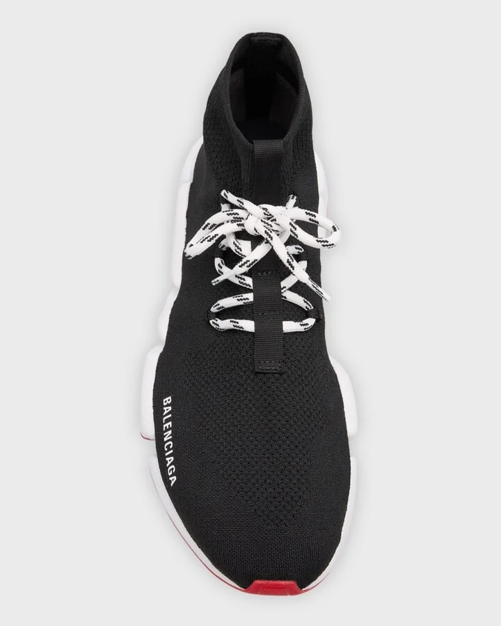 Speed Knit Lace-Up Trainer Sneakers - Image 3