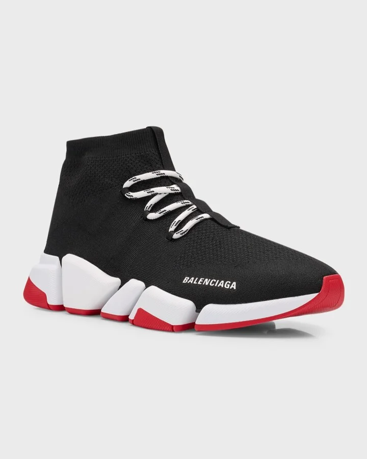Speed Knit Lace-Up Trainer Sneakers - Image 7