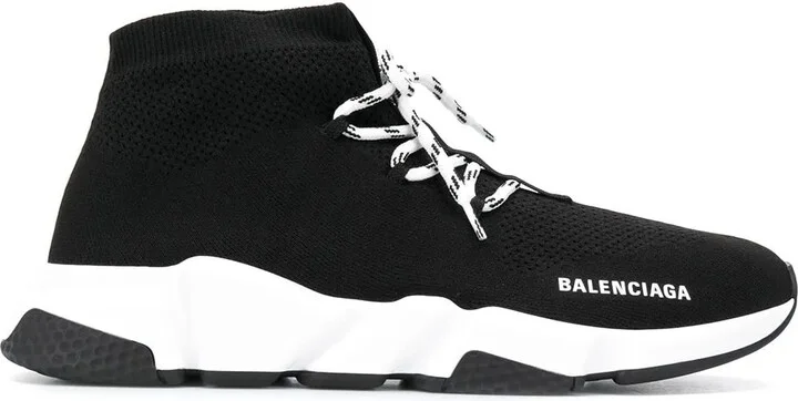 Speed lace-up knitted sneakers - Image 2