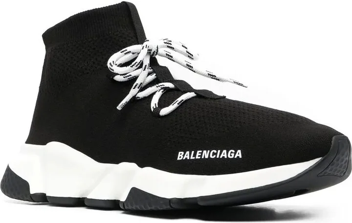 Speed lace-up knitted sneakers - Image 4