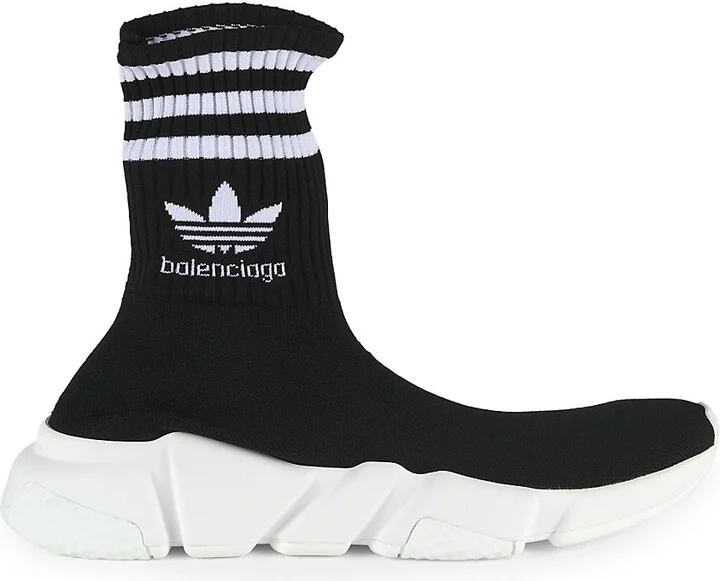 Speed Logo High Top Sock Sneakers