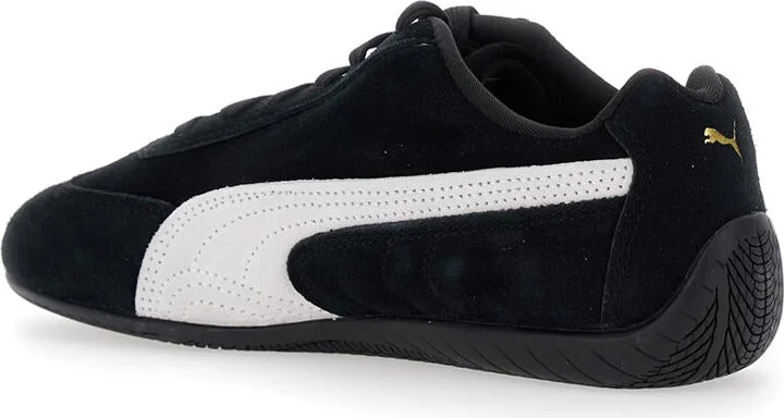 'Speedcat' Black Sneakers With Logo Print On The Side And Logo Lettering On The Side In Leather Unisex - Image 3