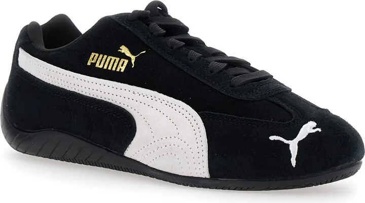 'speedcat' Black Sneakers With Logo Print On The Side And Logo Lettering On The Side In Leather Unisex - Image 2