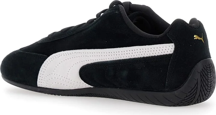 'speedcat' Black Sneakers With Logo Print On The Side And Logo Lettering On The Side In Leather Unisex - Image 3