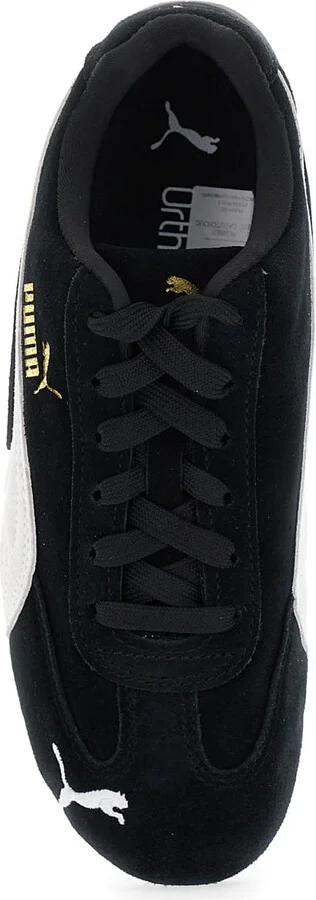 'speedcat' Black Sneakers With Logo Print On The Side And Logo Lettering On The Side In Leather Unisex - Image 4