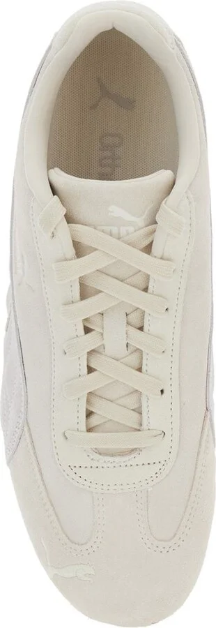 'Speedcat Og' White Low Top Sneakers With Logo Lettering On The Side And Formstrip Detail On The Side In Leather Unisex - Image 4