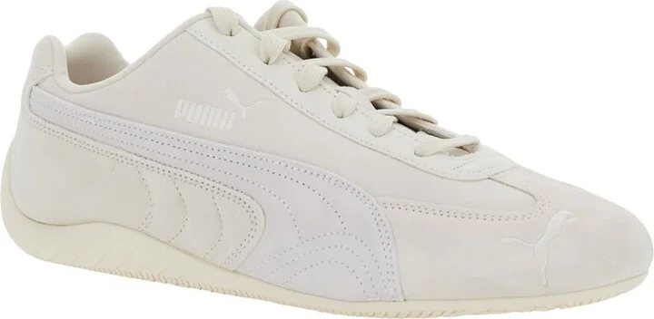 'speedcat Og' White Low Top Sneakers With Logo Lettering On The Side And Formstrip Detail On The Side In Leather Unisex - Image 2