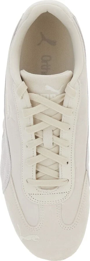 'speedcat Og' White Low Top Sneakers With Logo Lettering On The Side And Formstrip Detail On The Side In Leather Unisex - Image 4