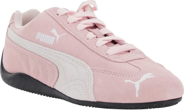 'speedcat' Pink Sneakers With Logo Print On The Side And Logo Lettering On The Side In Suede Unisex - Image 2