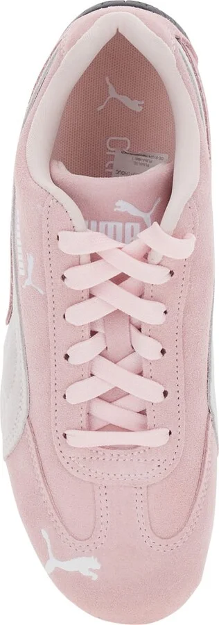 'speedcat' Pink Sneakers With Logo Print On The Side And Logo Lettering On The Side In Suede Unisex - Image 4