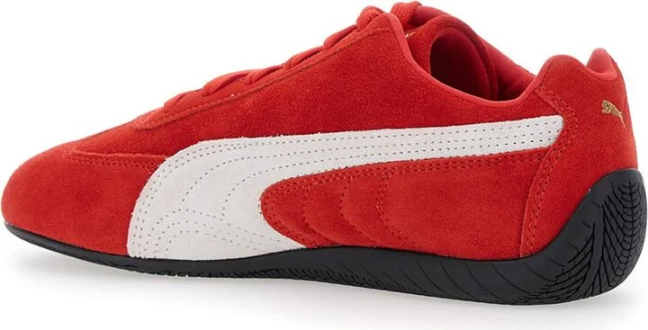 'Speedcat' Red Sneakers With Logo Print On The Side And Logo Lettering On The Side In Leather Unisex - Image 3