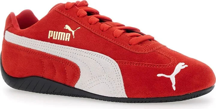 'speedcat' Red Sneakers With Logo Print On The Side And Logo Lettering On The Side In Leather Unisex - Image 2