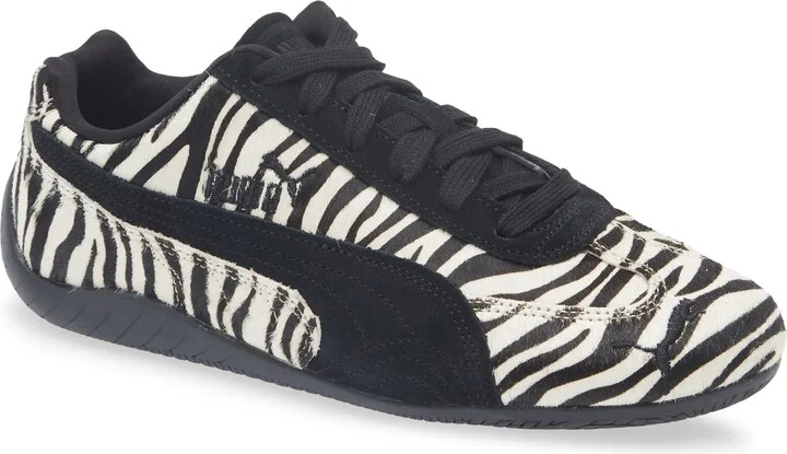 Speedcat Zebra Print Genuine Calf Hair Sneaker