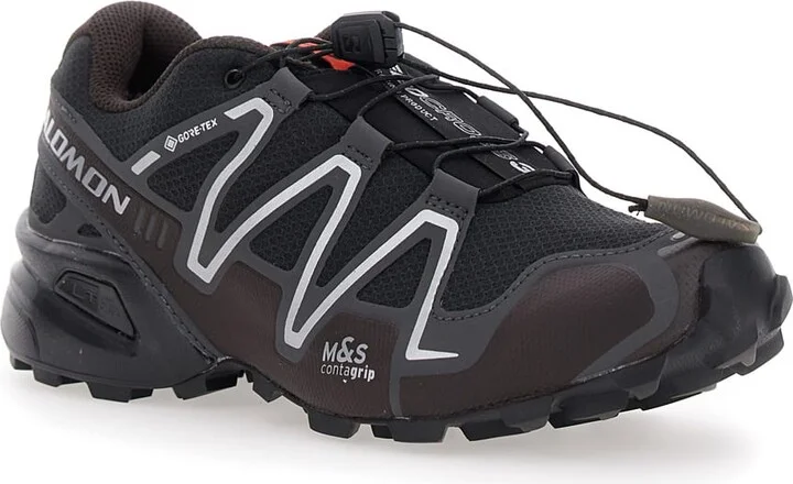 'speedcross 3 Gtx' Black Sneakers With Quicklace Drawstring Closure And Embossed Logo On The Side In Fabric Unisex - Image 2
