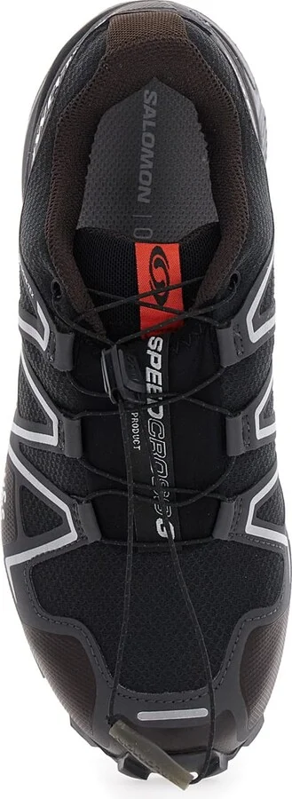 'speedcross 3 Gtx' Black Sneakers With Quicklace Drawstring Closure And Embossed Logo On The Side In Fabric Unisex - Image 4