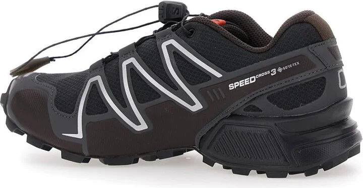 'Speedcross 3 Gtx' Black Sneakers With Quicklace Drawstring Closure And Embossed Logo On The Side In Fabric Unisex - Image 3