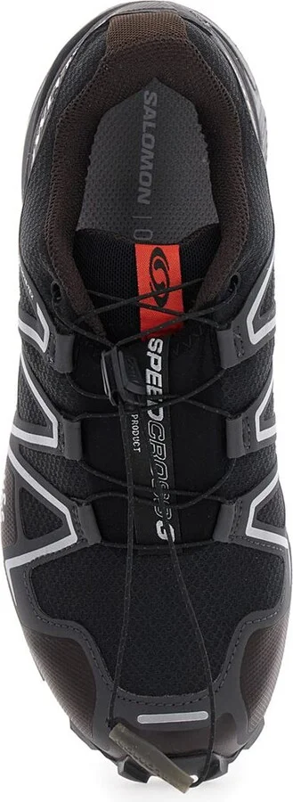 'Speedcross 3 Gtx' Black Sneakers With Quicklace Drawstring Closure And Embossed Logo On The Side In Fabric Unisex - Image 4