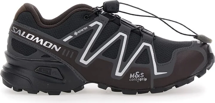 'speedcross 3 Gtx' Black Sneakers With Quicklace Drawstring Closure And Embossed Logo On The Side In Fabric Unisex