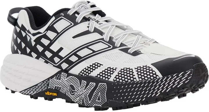 'Speedgoat' Black And White Low Top Sneakers With Geometric Motif In Tech Fabric Unisex - Image 2