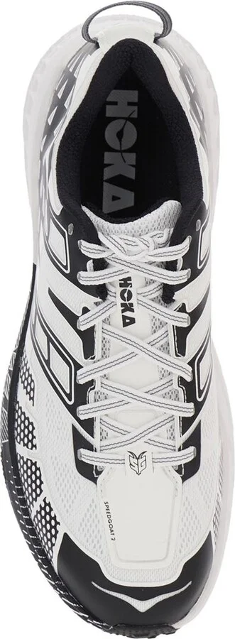 'Speedgoat' Black And White Low Top Sneakers With Geometric Motif In Tech Fabric Unisex - Image 4