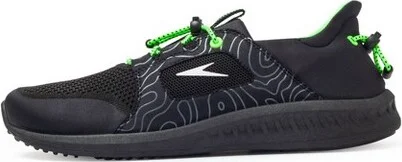 Speedo Adult en's WaterTrek Shoes - Black/Green - : Pull-On, Lightweight, TPR Outsole - Image 3