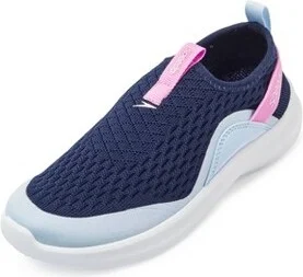 Speedo Junior Pull On Water Shoes - Navy : Floral Pattern, Medium Width, Polyester Upper