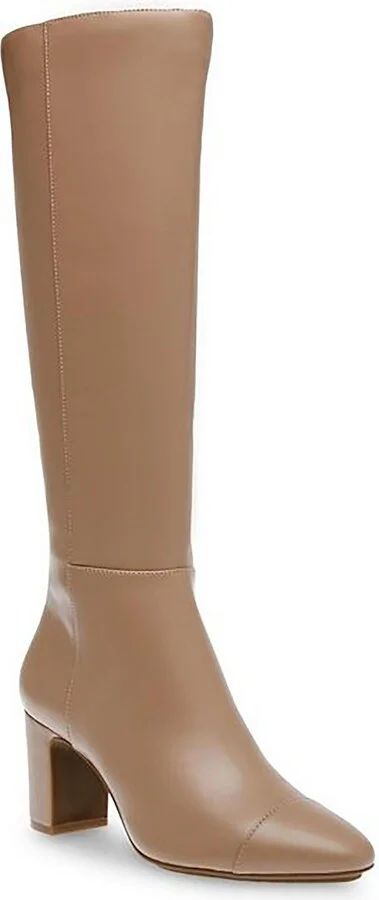 SPENCER Womens Faux Leather Sleek Knee-High Boots