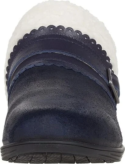 Spenco Nottingham Clog Women's Shoes Dark Navy : 7 B, Leather - Image 5