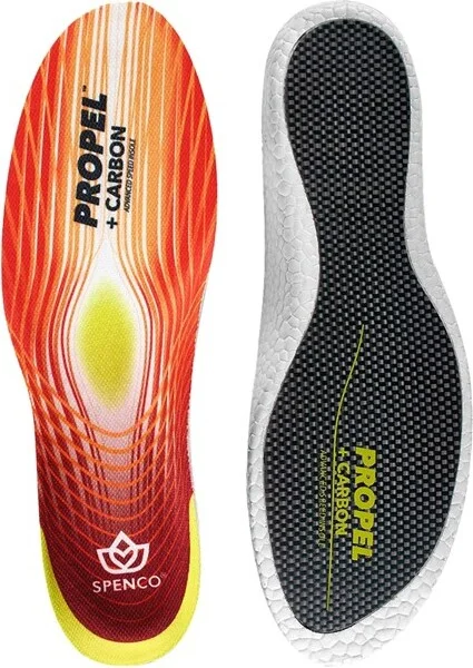 Spenco Propel + Carbon Performance Shoe Insoles - Mens 6-7.5 | Womens 7-8.5