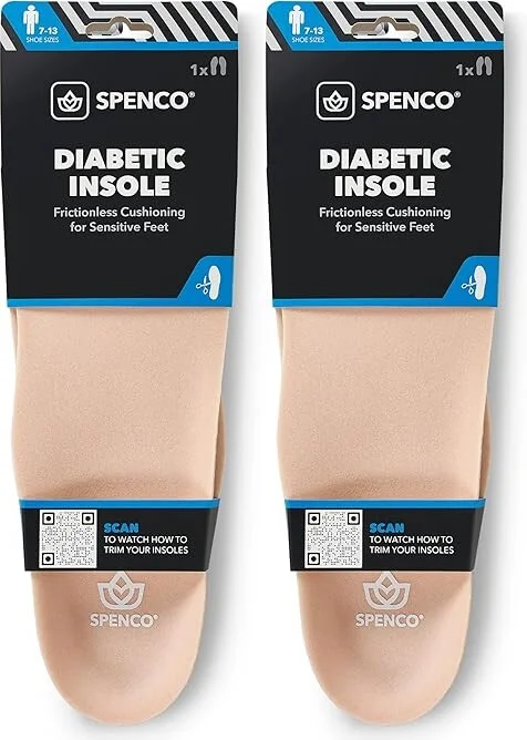 Spenco Spenco Diabetic TTF 2Pk Insoles Foot Care Brown : OSFM (Men's Shoe 7-13), Polyurethane - Image 3