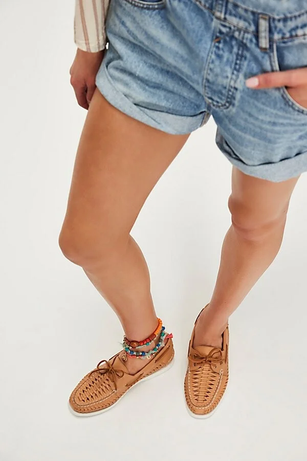 Sperry 2-Eye Woven Leather Boat Shoes - Image 2