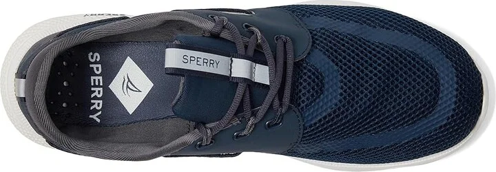 Sperry 7 Seas 3-Eye Men's Lace up casual Shoes Navy 1 : 8 M (D), Textile - Image 2