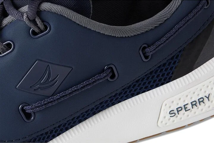 Sperry 7 Seas 3-Eye Men's Lace up casual Shoes Navy 1 : 8 M (D), Textile - Image 7