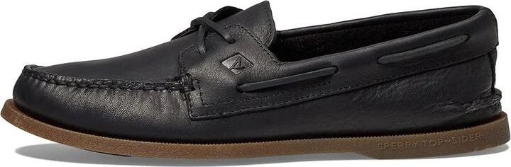 Sperry A/O 2-Eye Cross Lace Men's Lace up casual Shoes Black : 8.5 M (D), Leather - Image 6