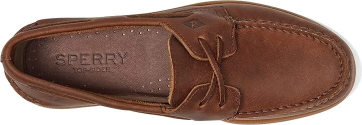 Sperry A/O 2-Eye Cross Lace Men's Lace up casual Shoes Brown : 7 M (D), Leather - Image 2