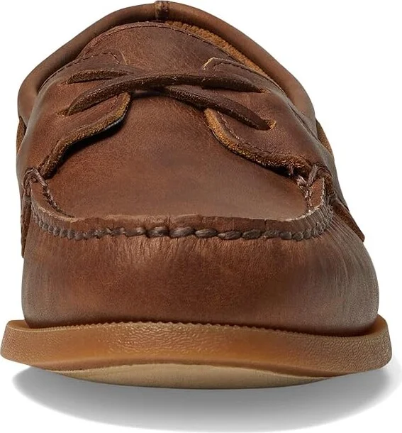 Sperry A/O 2-Eye Cross Lace Men's Lace up casual Shoes Brown : 7 M (D), Leather - Image 5