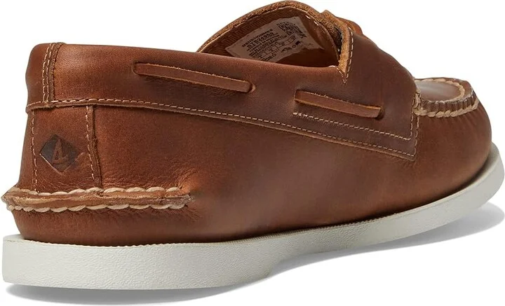 Sperry A/O 2-Eye Cross Lace Men's Lace up casual Shoes Tan : 7 M (D), Leather - Image 4