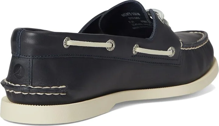 Sperry A/O 2-Eye Men's Lace up casual Shoes Navy : 7 M (D), Leather - Image 5