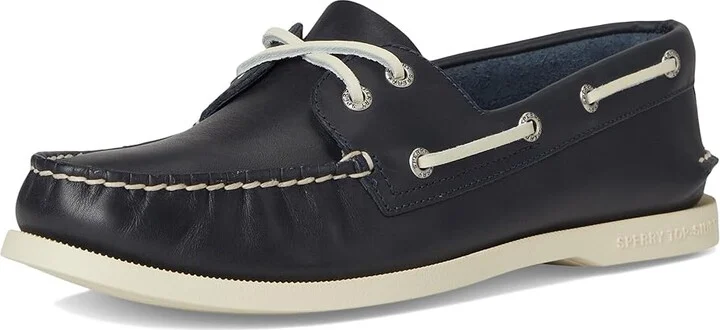 Sperry A/O 2-Eye Men's Lace up casual Shoes Navy : 7 M (D), Leather - Image 6