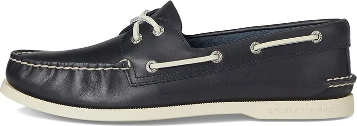 Sperry A/O 2-Eye Men's Lace up casual Shoes Navy : 7 M (D), Leather - Image 7