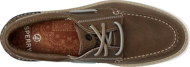 Sperry A/O Lug 3-Eye Men's Shoes Taupe : 8 M (D), Leather/Rubber/EVA - Image 2