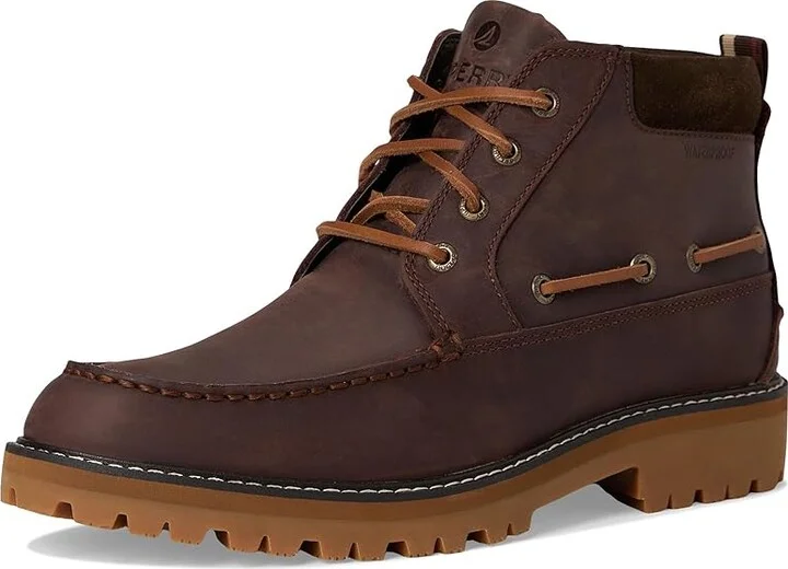 Sperry A/O Lug Chukka Men's Lace-up Boots Brown 2 : 7 M (D), Leather - Image 5