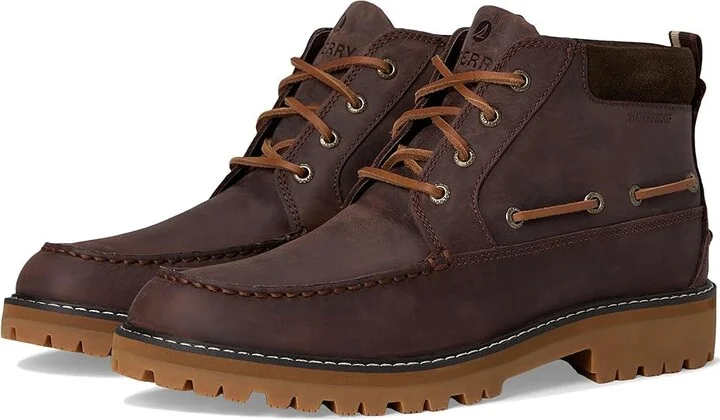 Sperry A/O Lug Chukka Men's Lace-up Boots Brown 2 : 7 M (D), Leather
