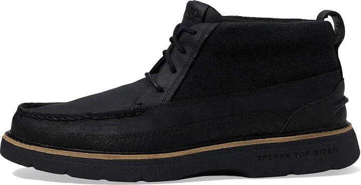 Sperry A/O Plushwave Lug Chukka Men's Shoes Black 2 : 7 M (D), Leather - Image 6