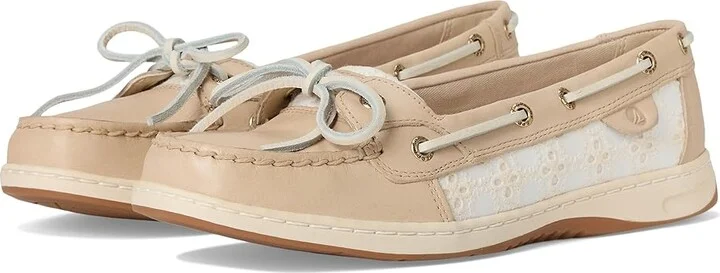 Sperry Angelfish 2-Eye Women's Lace up casual Shoes Light Pink : 8 M (B), Leather