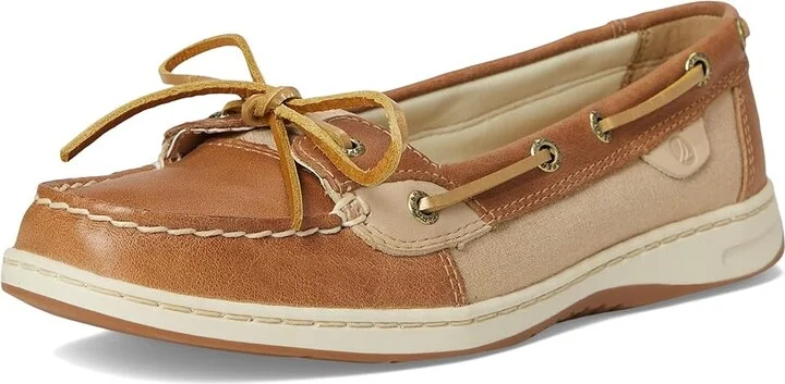 Sperry Angelfish 2-Eye Women's Lace up casual Shoes Tan Combo : 5 M (B), Leather - Image 5